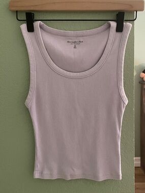 Abercrombie Essential High Scoopneck Ribbed Tank